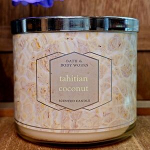 Bath & Body Works Tahitian Coconut 3-Wick Candle (Released Only Once)